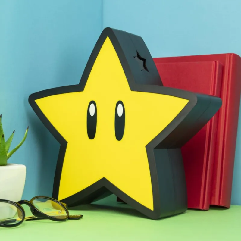 Paladone Products Regalos Y Coleccionismo Para Gamers - Cosas De Videojuegos Míticos|Hogar Super Mario^Lámpara Super Mario Súper Star