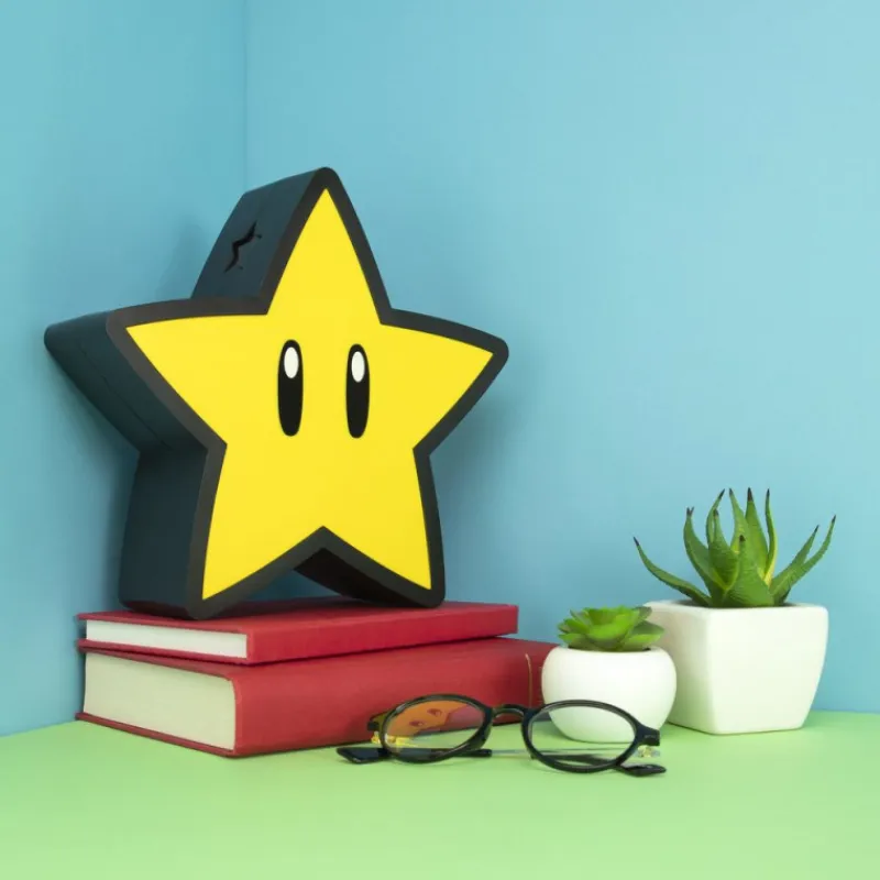 Paladone Products Regalos Y Coleccionismo Para Gamers - Cosas De Videojuegos Míticos|Hogar Super Mario^Lámpara Super Mario Súper Star