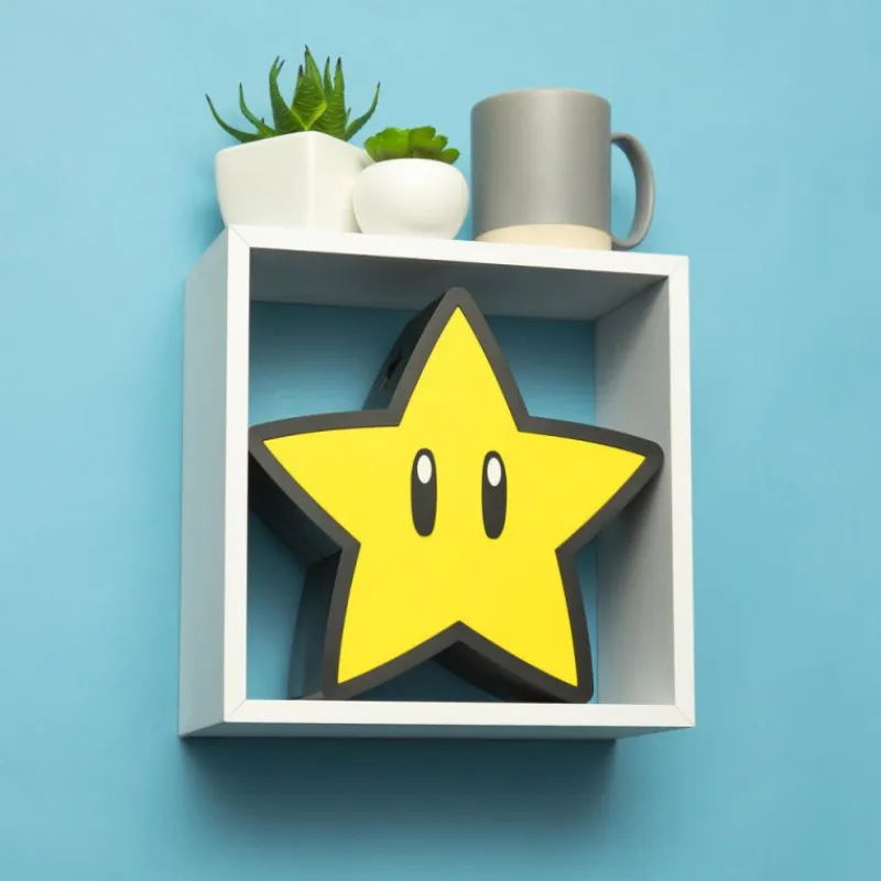 Paladone Products Regalos Y Coleccionismo Para Gamers - Cosas De Videojuegos Míticos|Hogar Super Mario^Lámpara Super Mario Súper Star