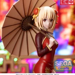Best Lycoris Recoil Estatua Luminasta PVC Chisato Nishikigi Estilo Chino Figuras