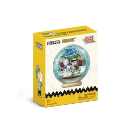 Pantasy Snoopy^Maqueta Peanuts Puremind Wooden Theater Globe Snow Drift