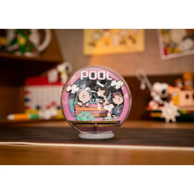 Pantasy Juguetes, Figuras Y Más Regalos Para Peques|Snoopy^Maqueta Peanuts Puremind Wooden Theater Globe Cool Pool