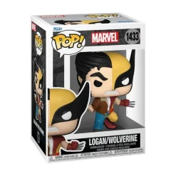 Funko Superhéroes Marvel|Funko Marvel^Marvel Figura POP! Vinyl Split- Wolverine/Logan 9 cm