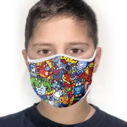 Kukuxumuxu Superhéroes Marvel^Mascarilla Reutilizable SuperOvejas Mix Kukuxumusu Juvenil