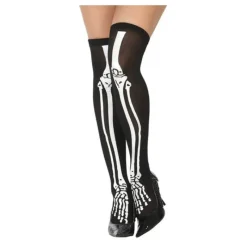Medias de Esqueleto negras Medias Y Calcetines Para Disfraces |Accesorios Halloween Y Terror
