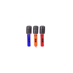 Hot Micrófono Hinchable en colores surtidos de 25 cm Complementos Para Disfraces|Disfraces Unisex