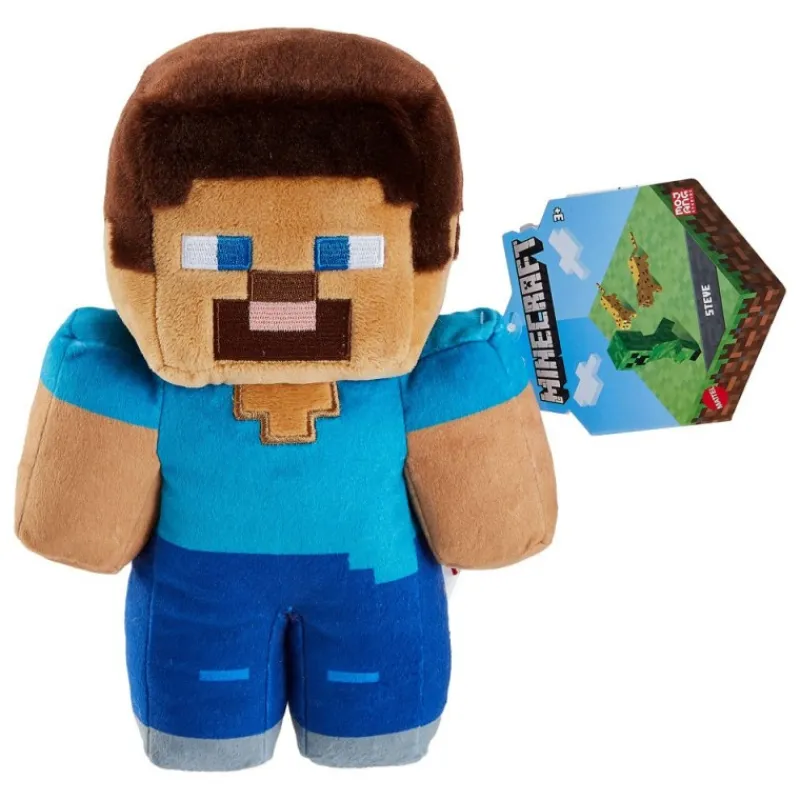 Mattel Juguetes, Figuras Y Más Regalos Para Peques|Juegos, Peluches Y Chuches ^Minecraft Peluche Steve 23 cm - Peluche con licencia oficial