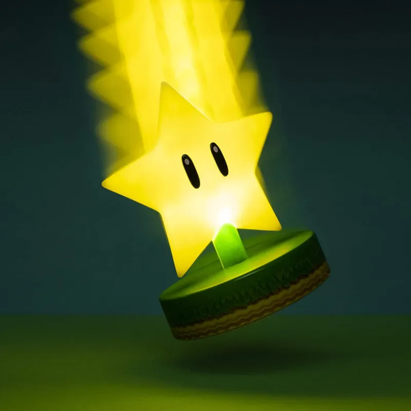 Paladone Products Regalos Y Coleccionismo Para Gamers - Cosas De Videojuegos Míticos|Hogar Super Mario^Mini Lámpara 3D Super Mario Star 10 cm