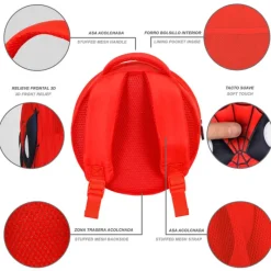 New Mini mochila guardería 3D Spiderman Marvel Niños Marvel Y Dc Para Niños|Para El Cole