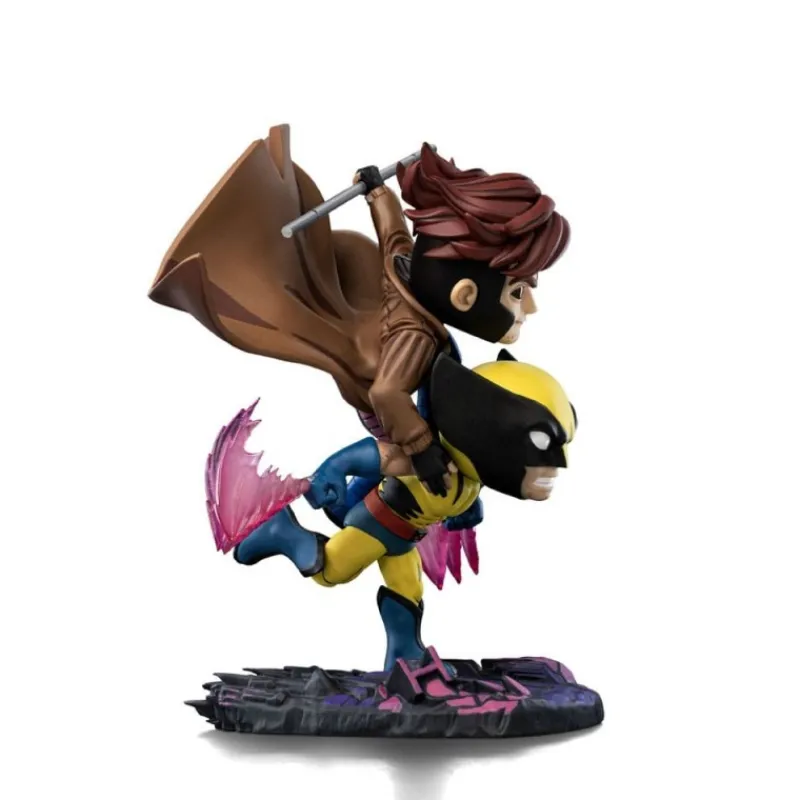 Hot Minifigura Mini Co. PVC Gambito y Lobezno 23 cm X-Men 97 Superhéroes Marvel|Coleccionismo Marvel