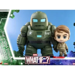 Hot Toys Coleccionismo Marvel^Minifiguras Cosbaby (S) Hydra Stomper & Steve Rogers 10 Cm ¿Qué Pasaría Si...?