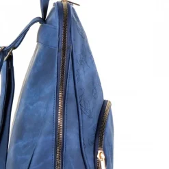 Mochila Casual de Polipiel Azul con Diseño de Stitch Películas Y Personajes De Disney ·Lilo Y Stitch|Bolsos Y Carteras Disney