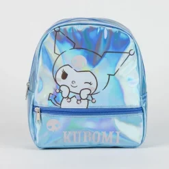 Sale Mochila Casual Iridiscente Hello Kitty Kuromi 100% PU - Purple Para El Cole