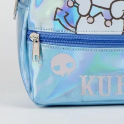 Sale Mochila Casual Iridiscente Hello Kitty Kuromi 100% PU - Purple Para El Cole