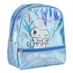 Sale Mochila Casual Iridiscente Hello Kitty Kuromi 100% PU - Purple Para El Cole