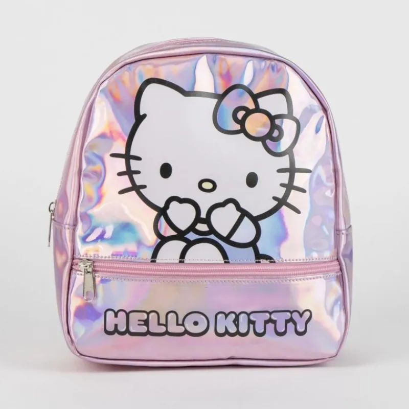 Cerdá Kids Para El Cole^Mochila Casual Iridiscente Hello Kitty para Niñas 100% PU