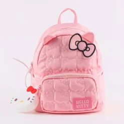 Sale Mochila Casual Rosa Hello Kitty 100% Poliéster Tiempo Libre Kids|Para El Cole