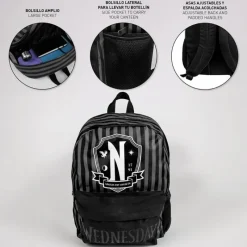 Discount Mochila Casual Wednesday: Estilo y Funcionalidad Miércoles Addams