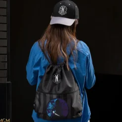 Online Mochila cordones Miércoles y violonchelo Miércoles Miércoles Addams