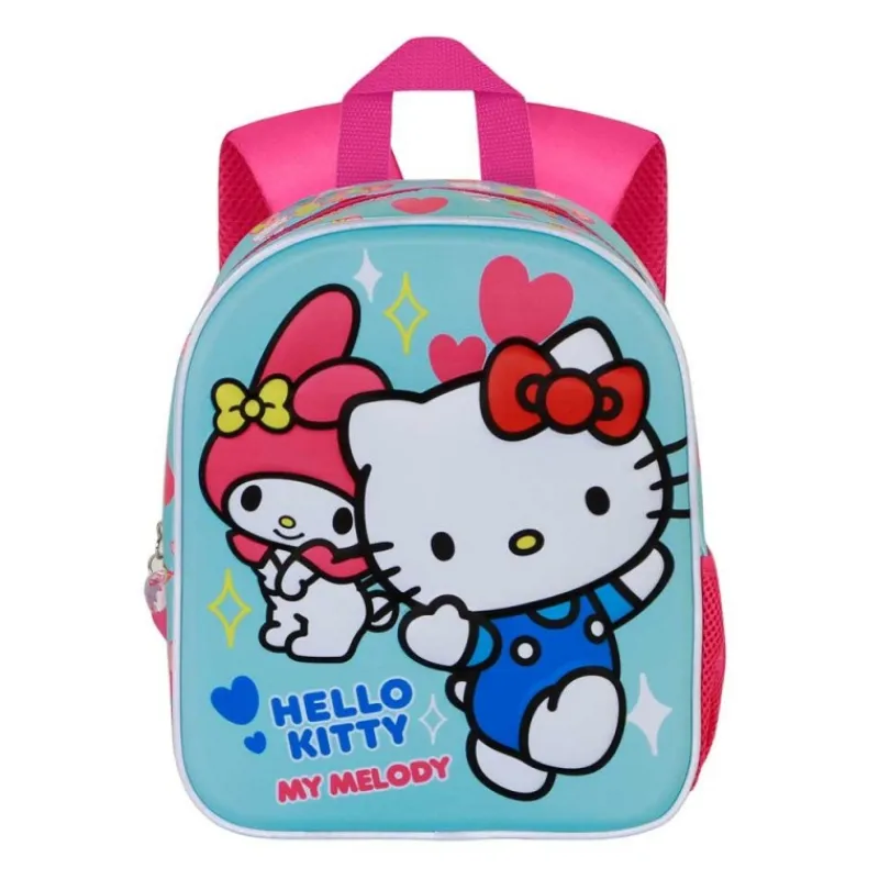 Best Mochila 3D Sanrio Hello Kitty Friendship Azul Preescolar Para El Cole
