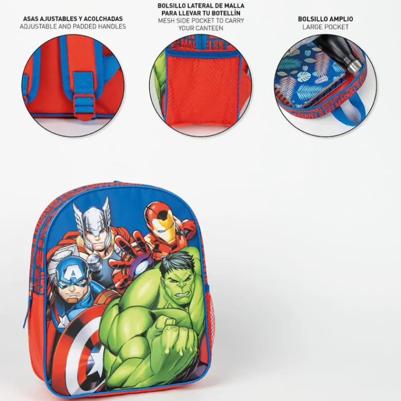 Niños Cerdá Kids Marvel Y Dc Para Niños|Para El Cole^Mochila Escolar Infantil de Avengers