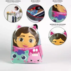 Online Mochila Escolar Infantil Gabby's Dollhouse de Poliéster Lila Para El Cole