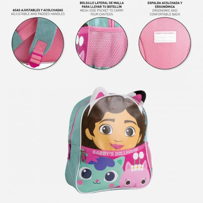 Online Mochila Escolar Infantil Gabby's Dollhouse de Poliéster Lila Para El Cole