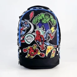Niños Cerdá Kids Marvel Y Dc Para Niños|Para El Cole^Mochila Escolar Mediana 41 cm Avengers en Poliéster Negro