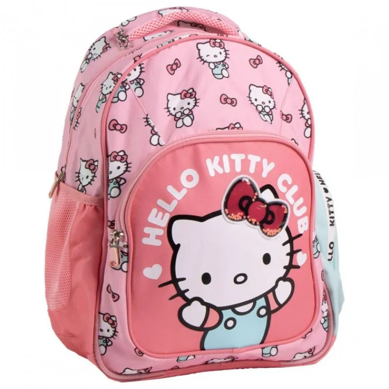 Sale Mochila Escolar Mediana Hello Kitty 42 cm Rosa Para El Cole