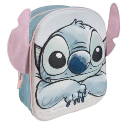 Mochila Infantil 3D con Aplicaciones de Stitch Para El Cole|Stitch Kids