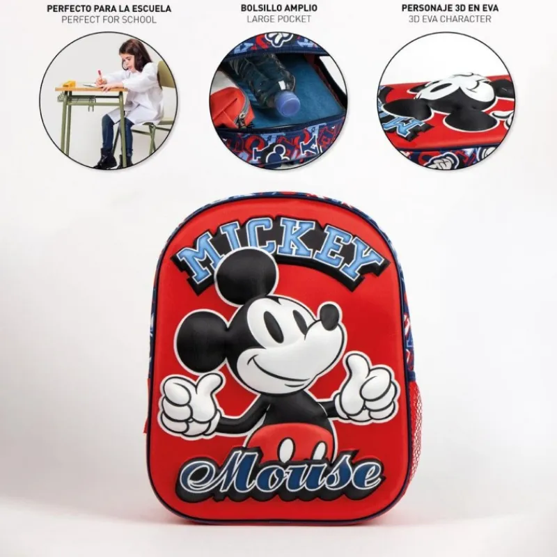 Niños Cerdá Kids Disney Para Niños|Para El Cole^Mochila Infantil 3D de Mickey