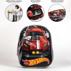 Clearance Mochila Infantil 3D Hot Wheels Para El Cole