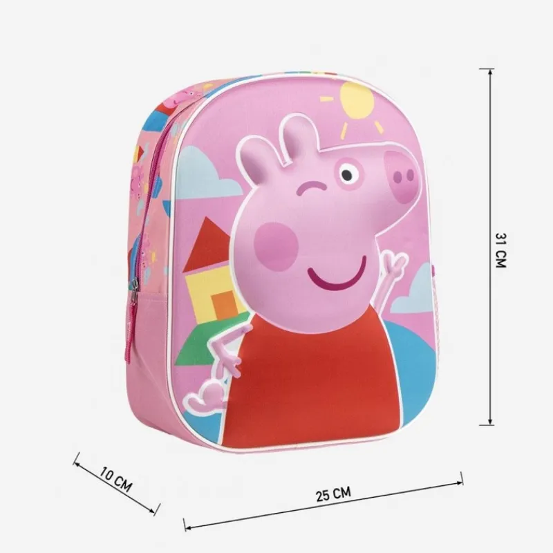 Outlet Mochila Infantil 3D Peppa Pig - Perfecta para los Pequeños Aventureros Para El Cole