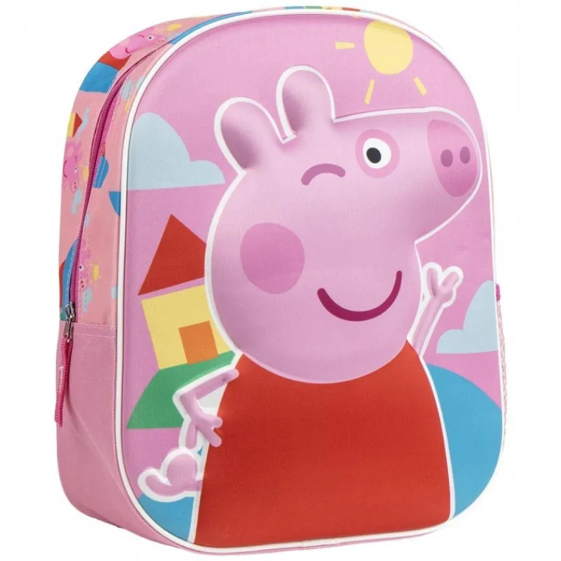 Outlet Mochila Infantil 3D Peppa Pig - Perfecta para los Pequeños Aventureros Para El Cole