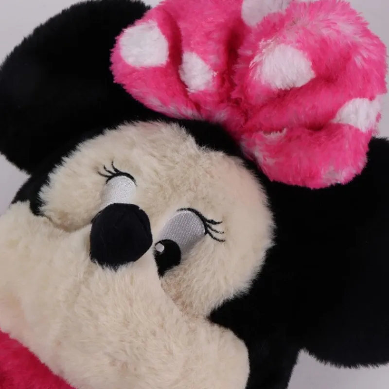 Outlet Mochila Infantil de Peluche Minnie 100% Poliéster Fucsia Disney Para Niñas|Tiempo Libre Kids