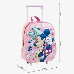 Outlet Mochila Infantil Trolley 3D Minnie Disney Para Niñas|Para El Cole