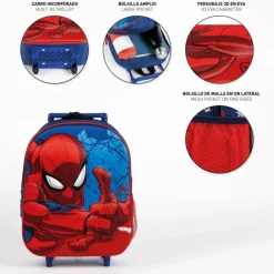 Niños Cerdá Kids Marvel Y Dc Para Niños|Para El Cole^Mochila Infantil Trolley 3D Spiderman