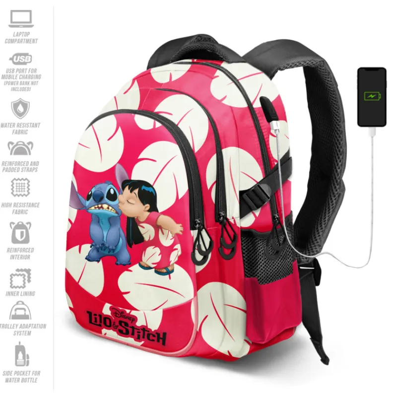 KaracterMania Películas Y Personajes De Disney ·Lilo Y Stitch^Mochila Lilo y Stitch Roja