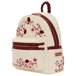 Loungefly Bolsos Y Carteras Disney^Mochila Midi Cream & Red Floral con Licencia Oficial