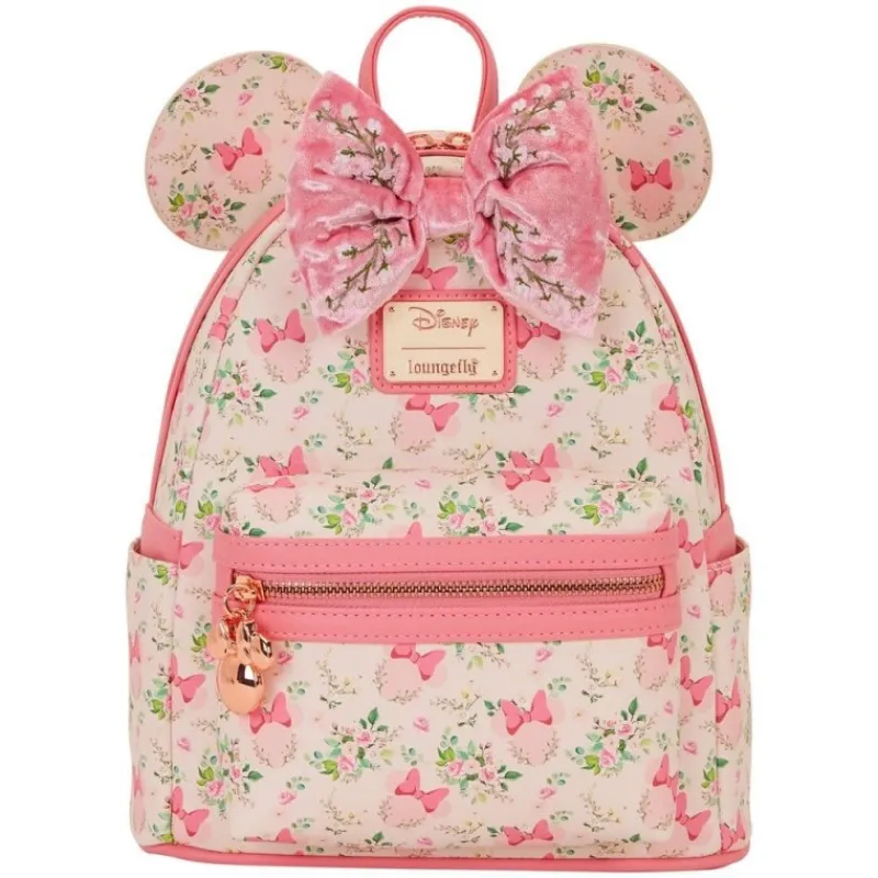 Best Mochila Mini Minnie Mouse Floral de Películas Y Personajes De Disney ·Mickey & Minnie|Bolsos Y Carteras Disney