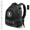 KaracterMania Miércoles Addams^Mochila Miércoles escocesa gris