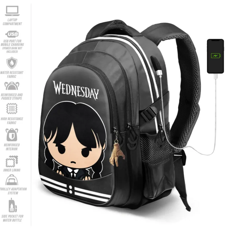 KaracterMania Miércoles Addams^Mochila Miércoles Gris