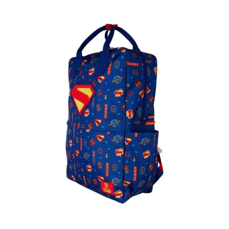 Loungefly Regalos De Superhéroes Dc|Mochilas Dc^Mochila Nylon Superman de DC Comics por