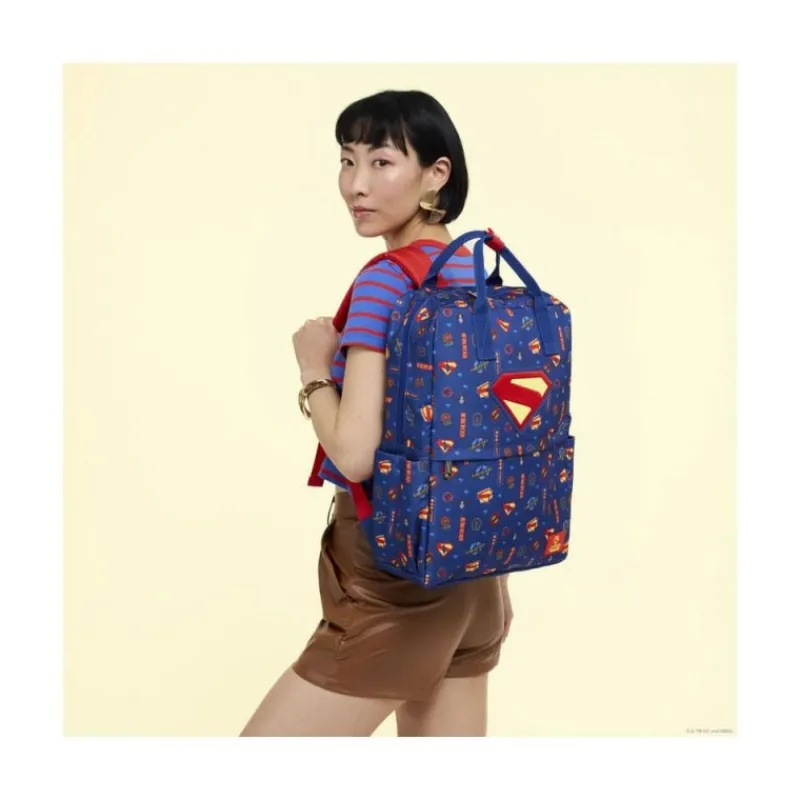 Loungefly Regalos De Superhéroes Dc|Mochilas Dc^Mochila Nylon Superman de DC Comics por