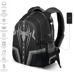 Hot Mochila Spiderman negra Superhéroes Marvel