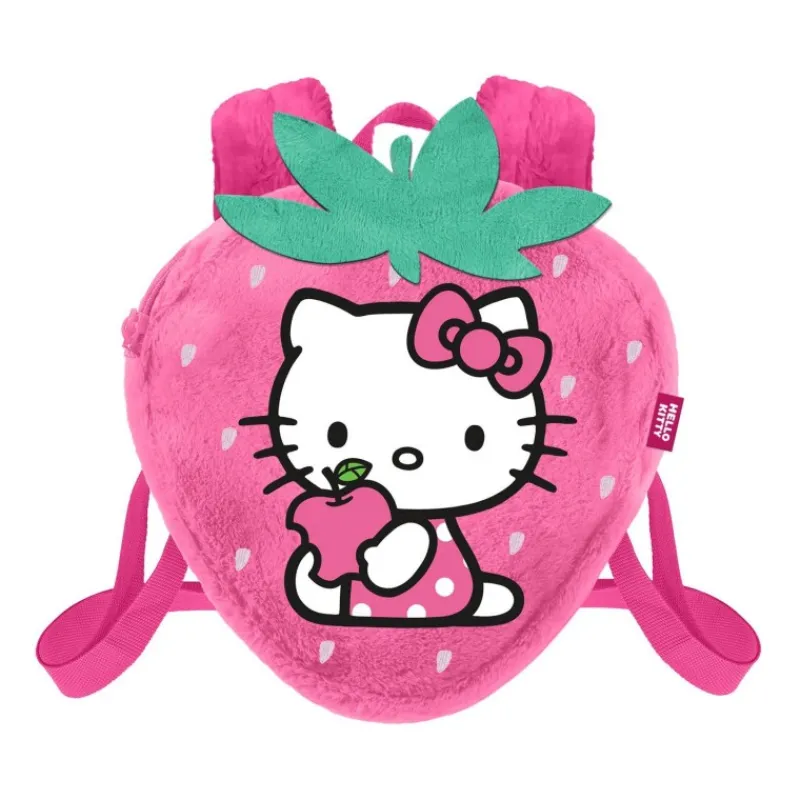 KaracterMania Para El Cole^Mochila Suave Hello Kitty Strawberry Rosa de