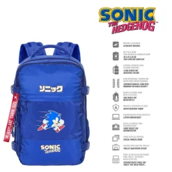 Online Mochila Viaje Cabina Avión Azul Sonic The Hedgehog SEGA Action Regalos Y Coleccionismo Para Gamers - Cosas De Videojuegos Míticos