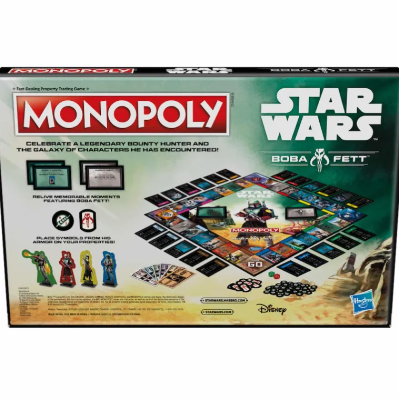 Hasbro Regalos Star Wars Por Personaje |Star Wars Hogar^Monopoly Star Wars Boba Fett