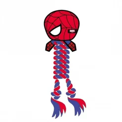 Mordedor para Perro de Cuerda Spiderman de Polyester y Algodón Superhéroes Marvel