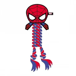 Mordedor para Perro de Cuerda Spiderman de Polyester y Algodón Superhéroes Marvel